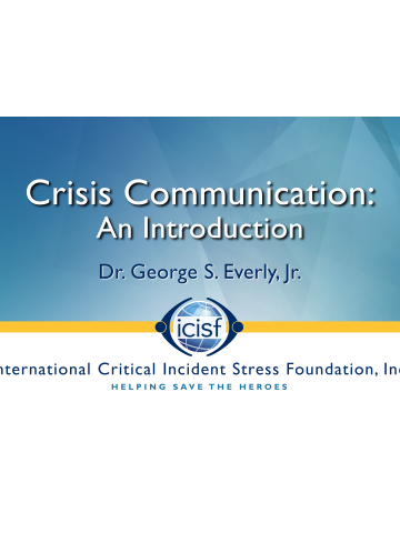 Cover of Crisis Communication