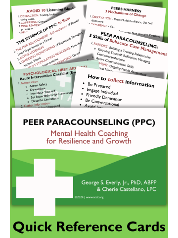 Cover of Peer Paracounseling (PPC) Quick Reference Cards
